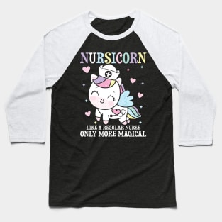 Nursicorn - Funny Nurse Baseball T-Shirt